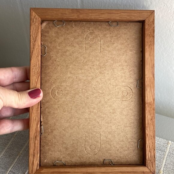 Set Of 2 Paintings Quebec Scene Small Mini Artwork Aged Patina Cottage Signed - Picture 9 of 14